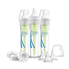 닥터브라운 내로우넥 P단계 미숙아 젖병 60ml 3개., AccuFeed, 투명