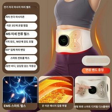 미용 마사지 허리 벨트 다이어트 전기 지방 연소 복부 운동기, 미용기기+연장 스트랩 다단계 펄스 지방 연소, 기본 모델명/품번