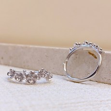 儒家寶寶 純銀 S999 梅花 寶寶手鐲 彌月禮 親子飾品 周歲禮盒, 1個, 戒指