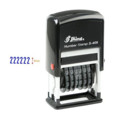 고무인 넘버링 자동스탬프 청 홀더랜덤 S-409 25x4mm 59000EA 1EA, 본상품