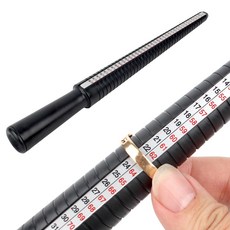 반지 호수 표 손가락 치수 측정 링 사이즈 재는거 재는 재기 기구 도구 KS 규격 게이지, 1개