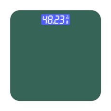 LED顯示電子體重計，精準測量體重，簡約設計風格，健康管理好幫手, 1個, 綠色, A