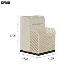 DFMEI 家用筷籠多功能易清洗廚房收納架, 1個, 奶油色【刀筷二合一】:如圖, 1層