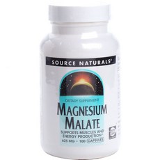 SOURCE NATURALS 蘋果酸鎂膠囊 625mg, 100顆, 1罐