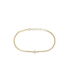 조이치코 쿼드 14K 옐로 골드 다이아몬드 브레이슬릿