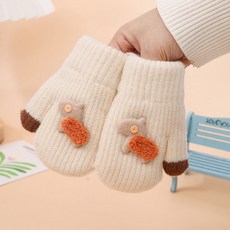 十指皆暖 熱賣款 寶寶手套兒童冬季加厚防寒保暖全包連指男童女童可愛卡通防風包套