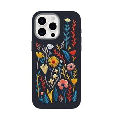 OtterBox 아이폰 15 프로 맥스 Symmetry 시리즈 선인장 가죽 MagSafe용 - Noir ASH (블랙) MagSafe에 스냅 매우 매끄럽고 돌출된 가장자리로