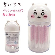 吉伊卡哇 日本正版 造型棉花棒 單入裝 棉花棒盒 掀蓋式 小可愛 小八貓 小兔兔, 1個