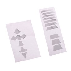 STK 기타 Fretboard 인레이 스티커 크로스 + 기타 인레이 Fret Decal Marker Silver, 설명, 다른, 설명, 1개