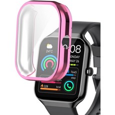 Motast Jugeman P99 1.96 스마트 워치 화면 보호기가 있는 TPU 케이스 본체 및 보호 기능이 Smate Watch, Black