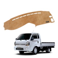 봉고3 DUB 플라즈마 논슬립 벨벳 대쉬보드커버, 블랙, 봉고3 EV, 20년1월~/네비유/전방추돌유/KK275