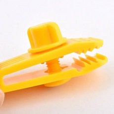 그늘막고정장치 텐트 캐노피 클립 야외 윈드 로프 차양 타포린 버클 캠핑산 쉼터 1개, 04 Yellow