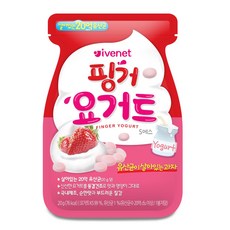 [아이배냇] 베베 핑거요거트 5종 5개 행사, 플레인, 20g