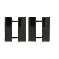 미국 육군 캡틴 블랙 계급의 휘장 2.5cm(1인치) 라펠 핀(2개 세트) 아연 또는 철 보석 없음 182791