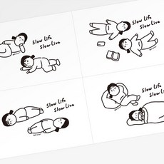 달페이퍼 슬로우라이프 4종 엽서 postcard 옵션 4