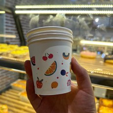 紙杯 一次性厚款紙杯 可愛ins風商用加厚杯子, 1個