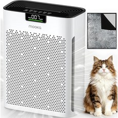 Air Purifiers for Home Large Room 2200 Ft² with Washable Filters MOOKA H13 HEPA Purifier Pets Be, 화이트