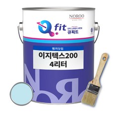 노루페인트 수성 외부용 페인트 이지텍스 200 수성페인트 4L, 1개, 하늘1