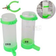 펭구안 대롱물통 400ml 메추리 앵무새 병아리 조류용, 1.기본형, 반투명, 1개