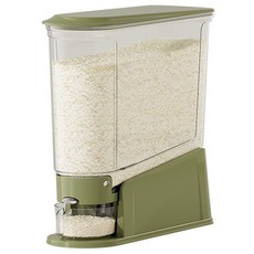 YEAAYE 틈새형 원터치 쌀통, 1개, 녹색