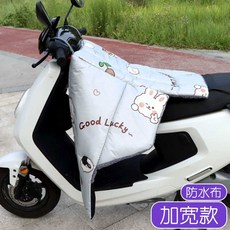 가죽 전동차 배터리 겨울 방수 기모 두껍고 분리형 바람막이, 1개, 곰