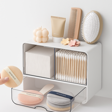 엠리브 미니 화장품 수납함 메이크업 정리함, 투명