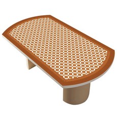 pvc테이블매트 가죽 테이블매트 식탁보 레트로 방수, 작은타일시리즈A(호)81x135cm, 1개