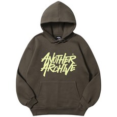 브랜드정품 어나더 아카이브 ANOTHER ARCHIVE 그래피티 로고 후드티_브라운 253583