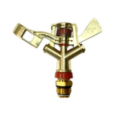 다이모공구 360도 회전 삼각대 스프링클러 쿨러 농업용 원예용 조경 스프링클러용품, 2.스프링클러헤드만, 2-1 합금헤드(헤드만), 1개, 황동색