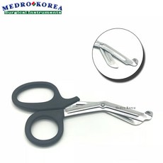 Medro-Korea 의료용 간호사 가위 외과가위 모음, 1개, 의료용 석고붕대가위18cm
