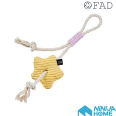 FAD 燈芯絨系列 星星繩結 寵物互動玩具, 1個