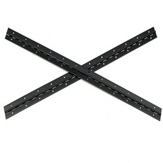 스텔라픽스 스테인리스 피아노경첩 600mm (두께 1mm/스틸+블랙) 2개입 스텐경첩