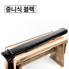 고금 거문고 오동나무 악기 국악 실기 교육용 칠현금, 1개, 중니 블랙