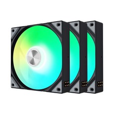 小白的生活工場*【TRYX】ROTA SL Gen1/2 ARGB 靜音風扇 12公分 3入 黑/白 正反轉(免線串聯, 黑色正轉, 1個, ROTA SL Gen1/2