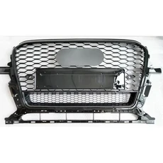 자동차 프론트 범퍼 그릴 SQ5 스타일 8R 2013 적합, 39 Black Emblem