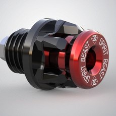 靈獸 L1 鋁合金機油尺, 紅色, 1個