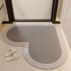 규조토 모서리 주방 주방매트 모서리매트 작 소프트, 1개, C. 심플 하트