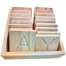 木質大寫英文字母凹槽練字板, 1, 26