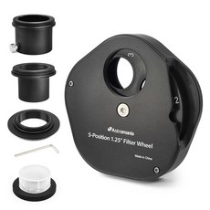 ASTROMANIA 망원경용 3.2CM(1.25인치) 다중 5포지션 필터, 1 1.25" 5Position Filter Wheel