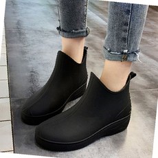 비오는날 착용 가능한 짧은 길이 방수 처리된 고무 소재 신축성 있는 입구 미끄럼