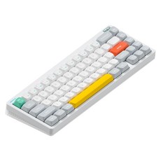 Nuphy Halo65 V2 Wireless Mechanical Keyboard with PBT Keycaps 65% Hot Swappable Custom Gaming Key, Mint Switch, 화이트