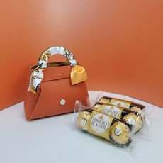 초코셀디 화이트데이 페레로로쉐 x 오렌지 스위트백 초콜릿 선물가방 + 쇼핑백, 114g, 1세트