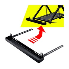 FlashFire F902 賽車支架 遊戲賽車架 方向盤支架 賽車座 支援羅技 圖馬斯特方向盤, 黑色, 1個, F904 椅輪固定槽