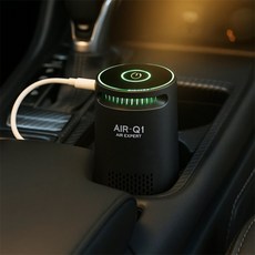 행운몰 에어큐원 차량용 공기청정기 블랙 자동차공기청정기