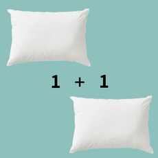 [1+1 할인] 순잠 리빙 스탠다드 베개 배게 솜 지퍼형 화이트 40x60cm, 2개
