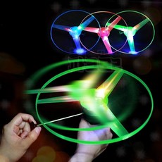 LED 불빛 슈팅 플라이 팬 낱개 (프로팰러 플라잉 바람개비 날리기 헬리콥터