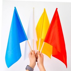운동회 매스게임응원깃발(대형) 응원도구 청기 백기, 다크핑크