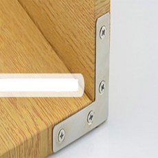 치리파리 ㄱ형 평철 목재연결철물, 40x40mm