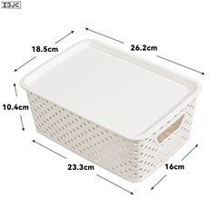 Z3JC 透明桌面收納盒亞克力零食書本積木玩具客廳廚房冰箱收納日常, 1個, 收納筐12個裝【帶蓋】:如圖