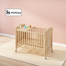 MYKIDZ 嬰兒成長床 多功能嬰兒床 延伸床, 原木嬰兒床., 原木色